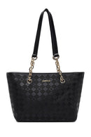 Women's Black Printed Shoulder Bag | Derimod