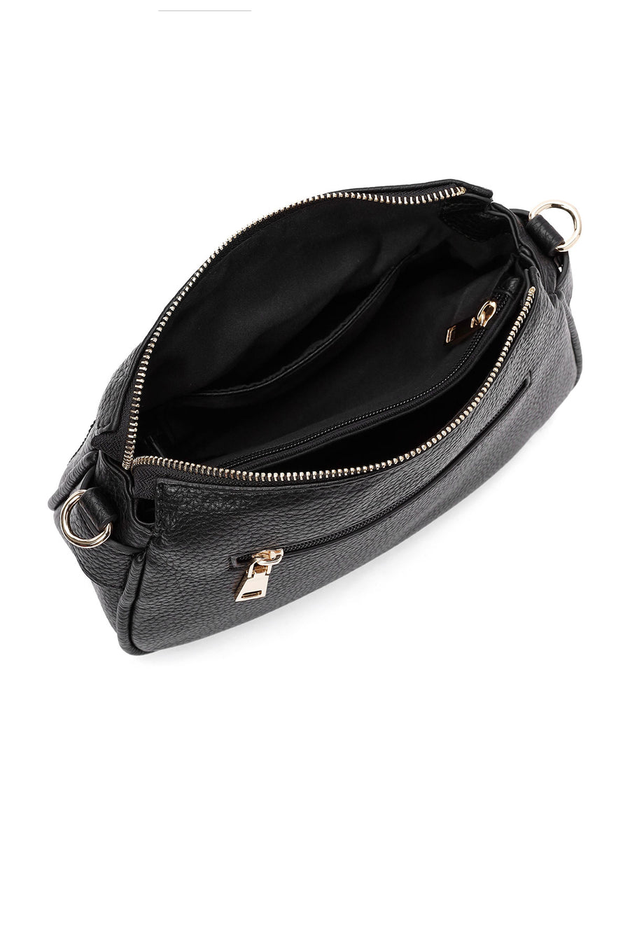 Women's Black Long Strapped Crossbody Bag