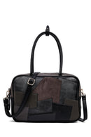 Women's Gray Long Strap Patterned Shoulder Bag | Derimod