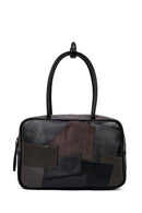 Women's Gray Long Strap Patterned Shoulder Bag | Derimod