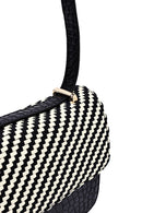 Woman Black Long Strap Printed Crossbody Bag | Derimod