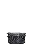 Woman Black Long Strap Patterned Crossbody Bag | Derimod