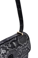 Woman Black Long Strap Patterned Crossbody Bag | Derimod