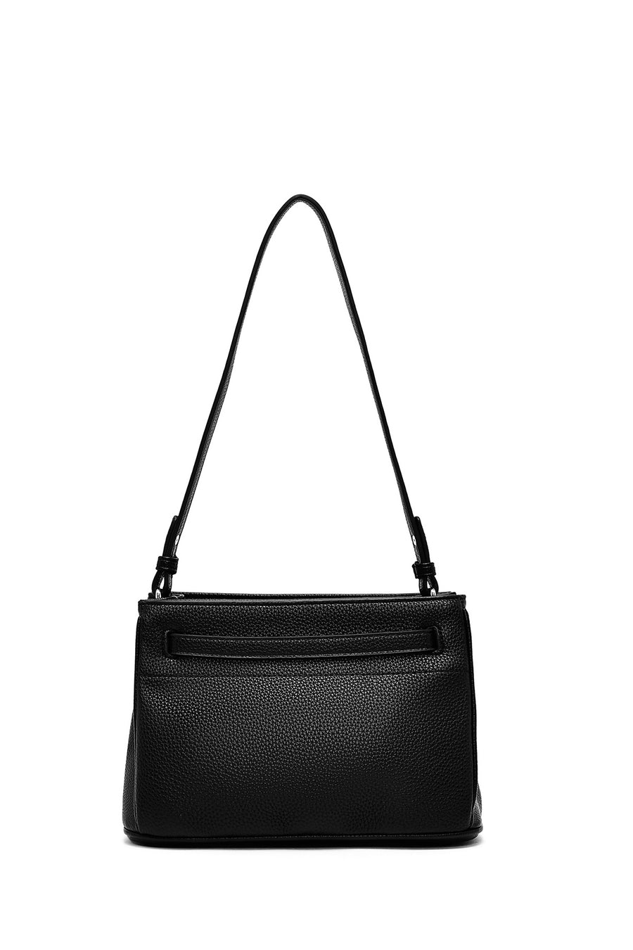 Woman Black Long Strap Crossbody Bag