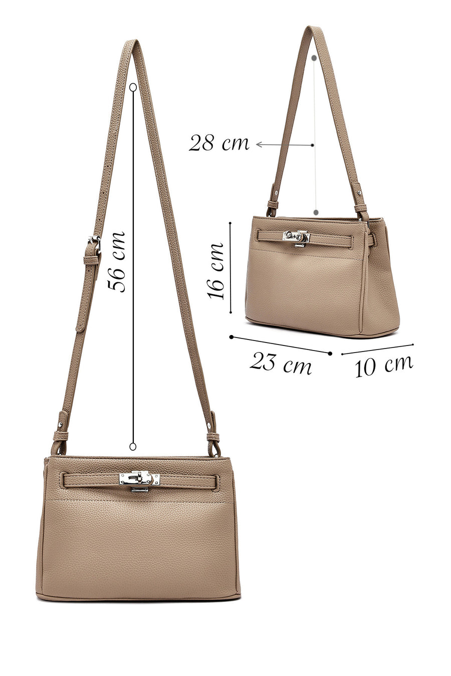Woman Mink Long Strap Crossbody Bag