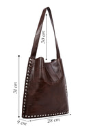 Women's Brown Printed Shoulder Bag | Derimod