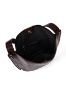 Women's Brown Printed Shoulder Bag | Derimod