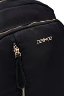 Woman Black Fabric Backpack | Derimod