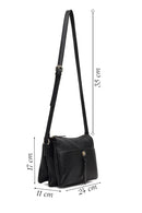Women's Black Long Strap Crossbody Bag | Derimod