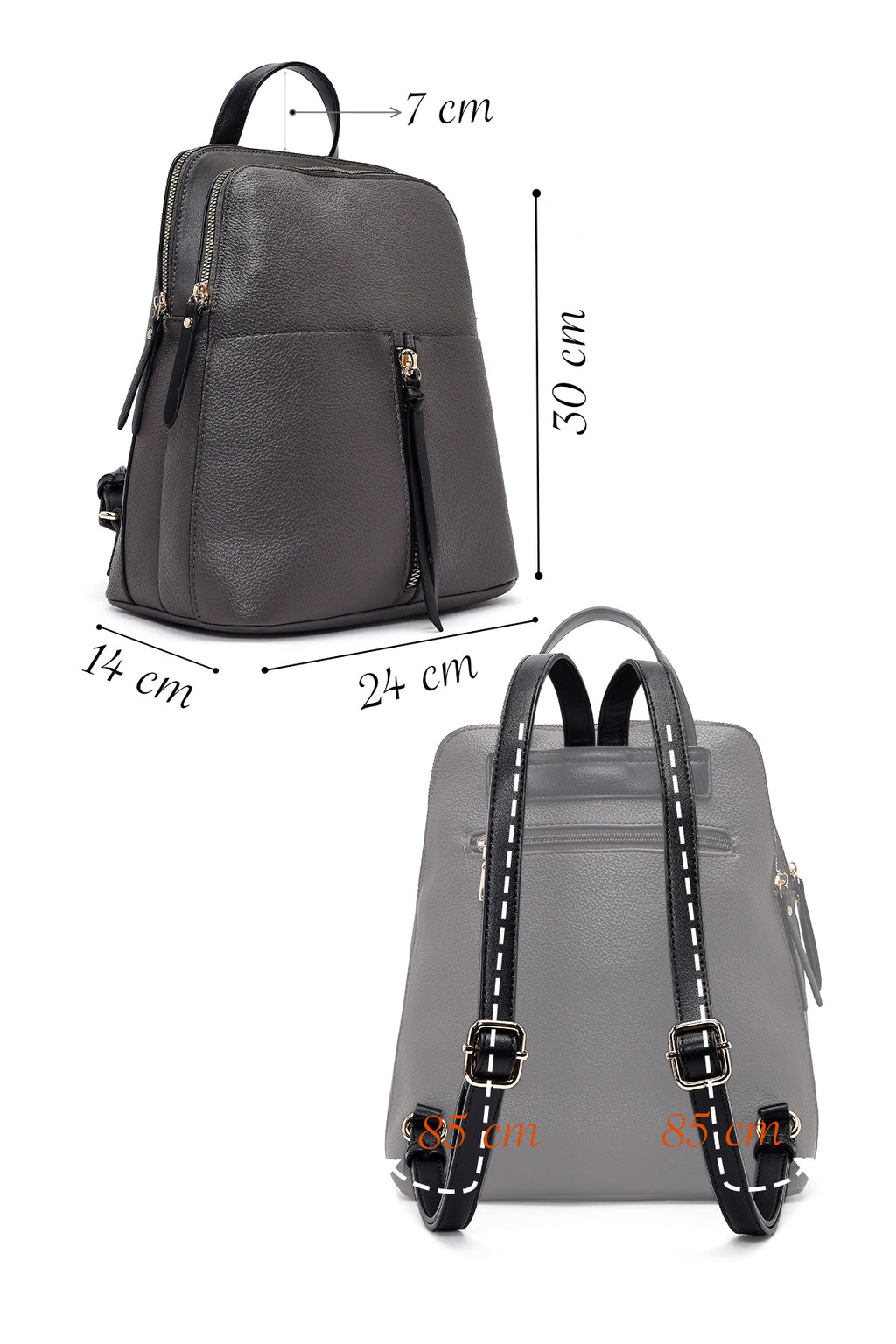 Kadın Gri Sırt Çantası