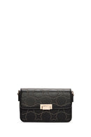 Women's Black Long Strapped Bejeweled Shoulder Bag | Derimod