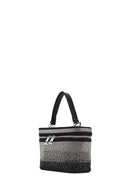 Women's Black Stone Long Strap Mini Evening Bag | Derimod