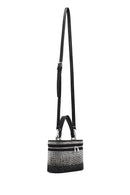Women's Black Stone Long Strap Mini Evening Bag | Derimod