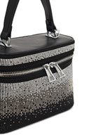 Women's Black Stone Long Strap Mini Evening Bag | Derimod