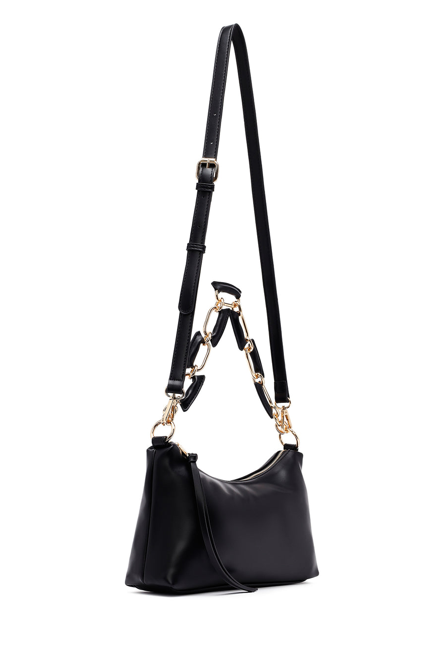 Woman Black Long Strap Shoulder Bag