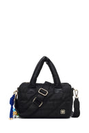 Women's Black Long Strap Charm Fabric Shoulder Bag | Derimod