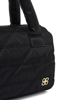 Women's Black Long Strap Charm Fabric Shoulder Bag | Derimod