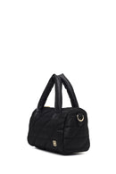 Women's Black Long Strap Charm Fabric Shoulder Bag | Derimod