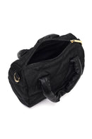 Women's Black Long Strap Charm Fabric Shoulder Bag | Derimod