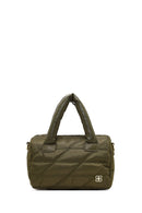 Women's Khaki Long Strap Charm Fabric Shoulder Bag | Derimod