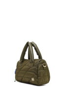 Women's Khaki Long Strap Charm Fabric Shoulder Bag | Derimod