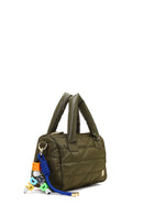 Women's Khaki Long Strap Charm Fabric Shoulder Bag | Derimod