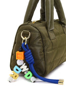 Women's Khaki Long Strap Charm Fabric Shoulder Bag | Derimod