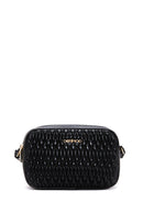 Women's Black Quilted Crossbody Bag | Derimod
