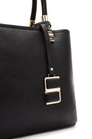 Women's Black Long Strap Accessory Detailed Handbag | Derimod