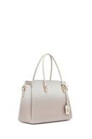 Woman Cream Long Strap Printed Handbag | Derimod
