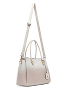 Woman Cream Long Strap Printed Handbag | Derimod