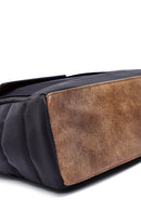 Woman Black Long Strap Fabric Shoulder Bag | Derimod