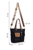 Woman Black Long Strap Fabric Shoulder Bag | Derimod