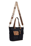 Woman Black Long Strap Fabric Shoulder Bag | Derimod