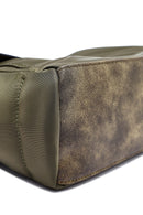 Woman Khaki Long Strap Fabric Shoulder Bag | Derimod