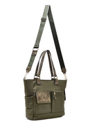Woman Khaki Long Strap Fabric Shoulder Bag | Derimod