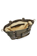 Woman Khaki Long Strap Fabric Shoulder Bag | Derimod