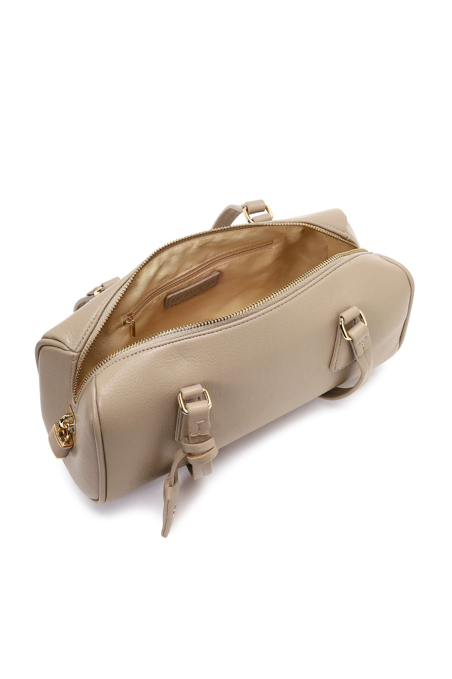 Women's Beige Shoulder Bag with Accessories