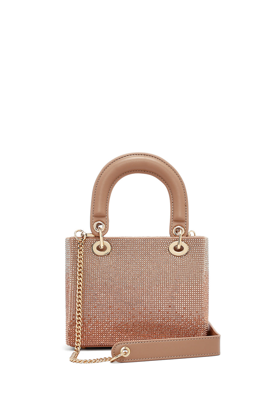 Woman Beige Long Strap Stoned Mini Evening Bag 25ABD2950TS | Derimod