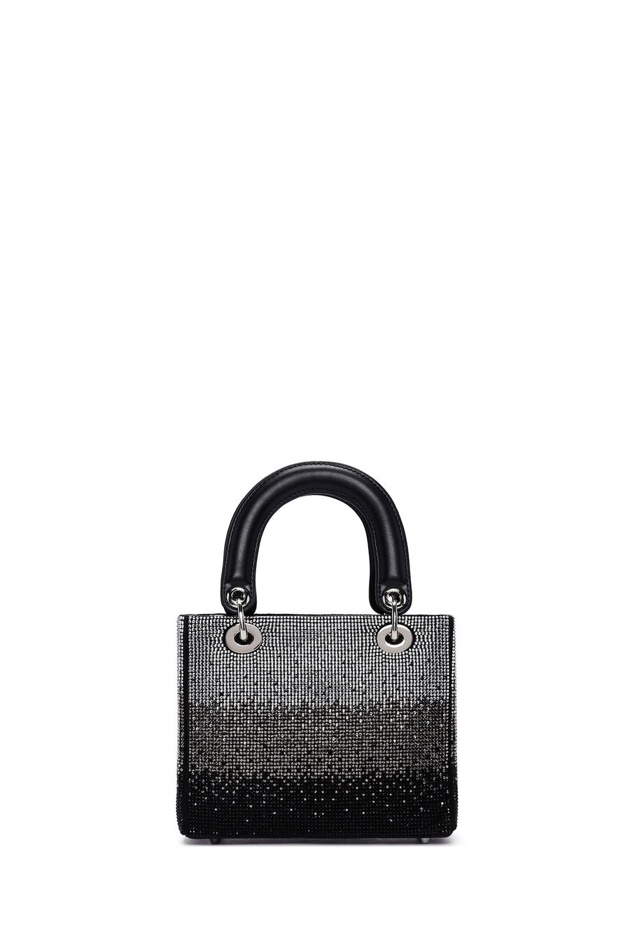 Women's Black Long Strapped Bejeweled Mini Evening Bag