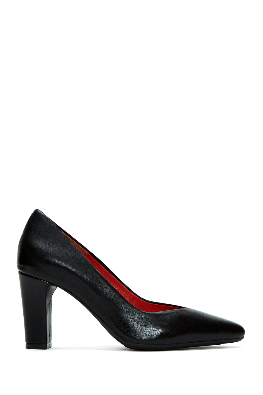 Derimod Gritti Woman Black Thick Heel Patent Leather Leather Shoe 25AFD110416 | Derimod