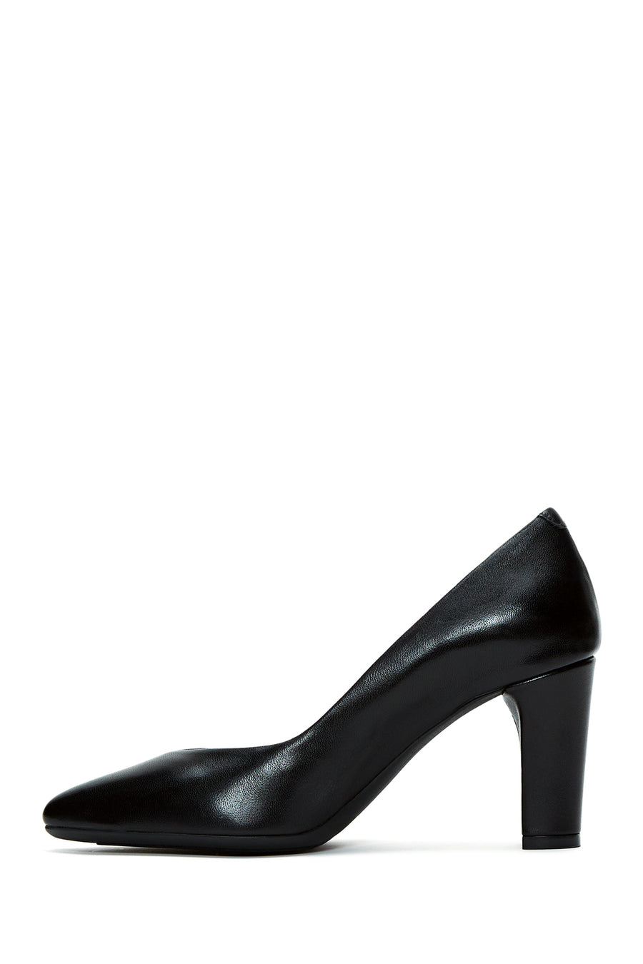 Derimod Gritti Woman Black Thick Heel Patent Leather Leather Shoe