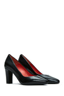 Derimod Gritti Woman Black Thick Heel Patent Leather Leather Shoe | Derimod