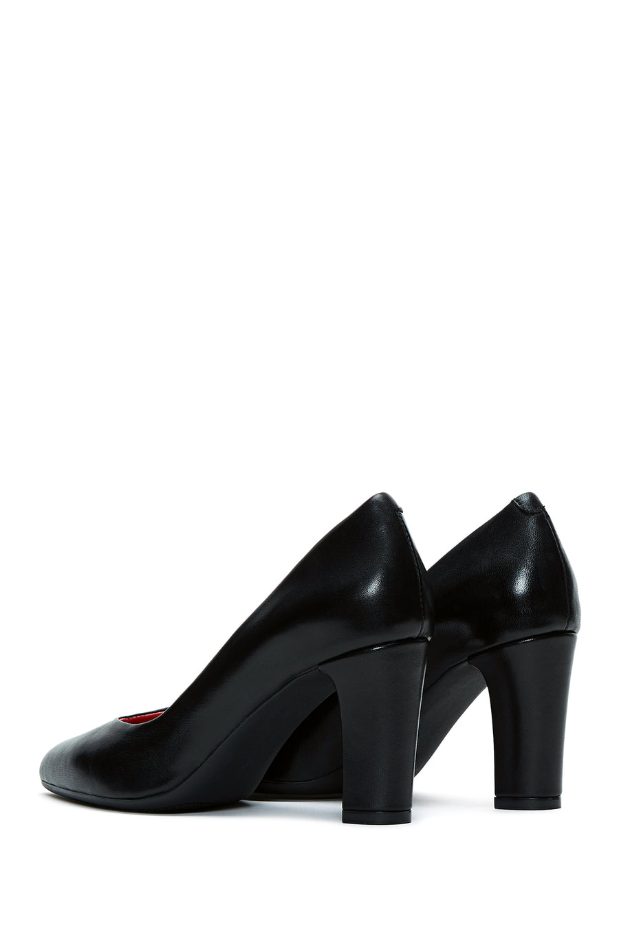 Derimod Gritti Woman Black Thick Heel Patent Leather Leather Shoe