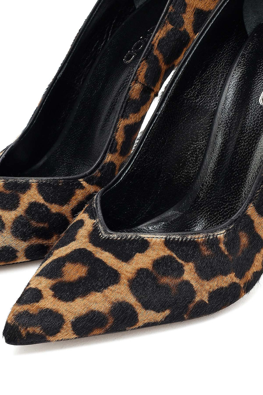 Woman Leopard High Thin Heels Leather Stiletto