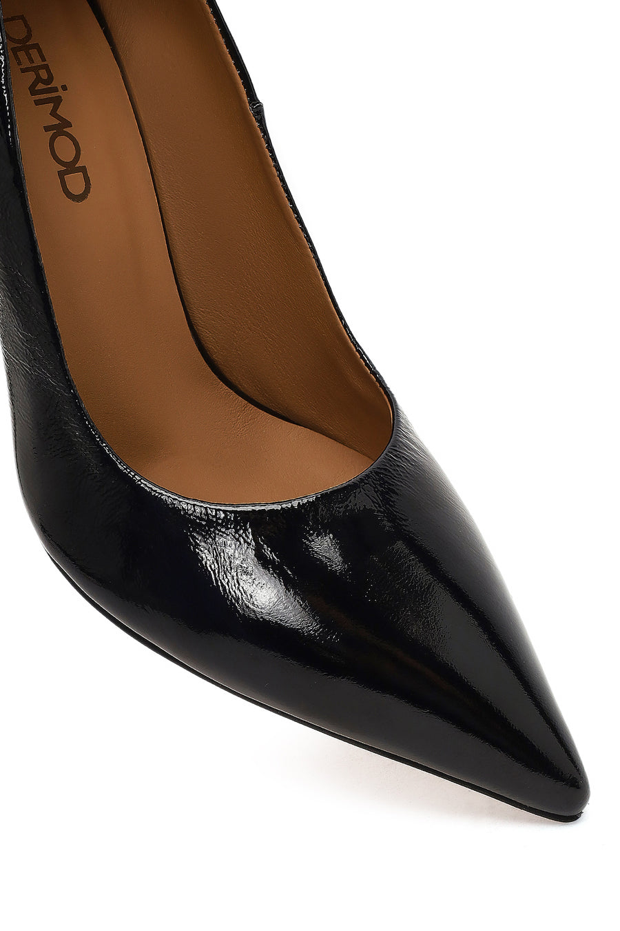 Kadın Siyah İnce Topuklu Deri Stiletto