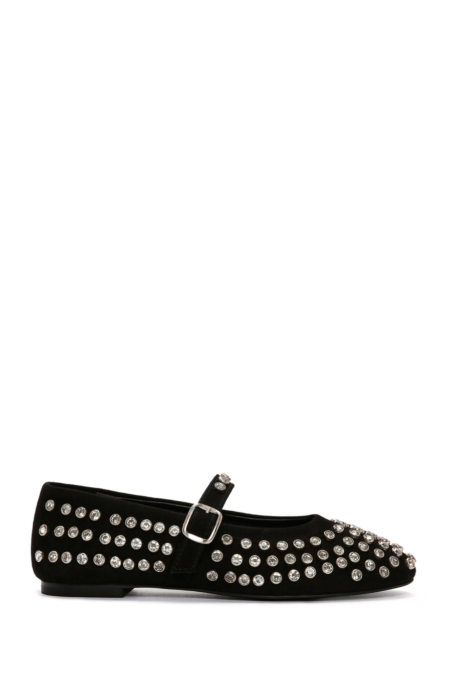 Woman Black Stone Leather Babet 25AFD140014 | Derimod