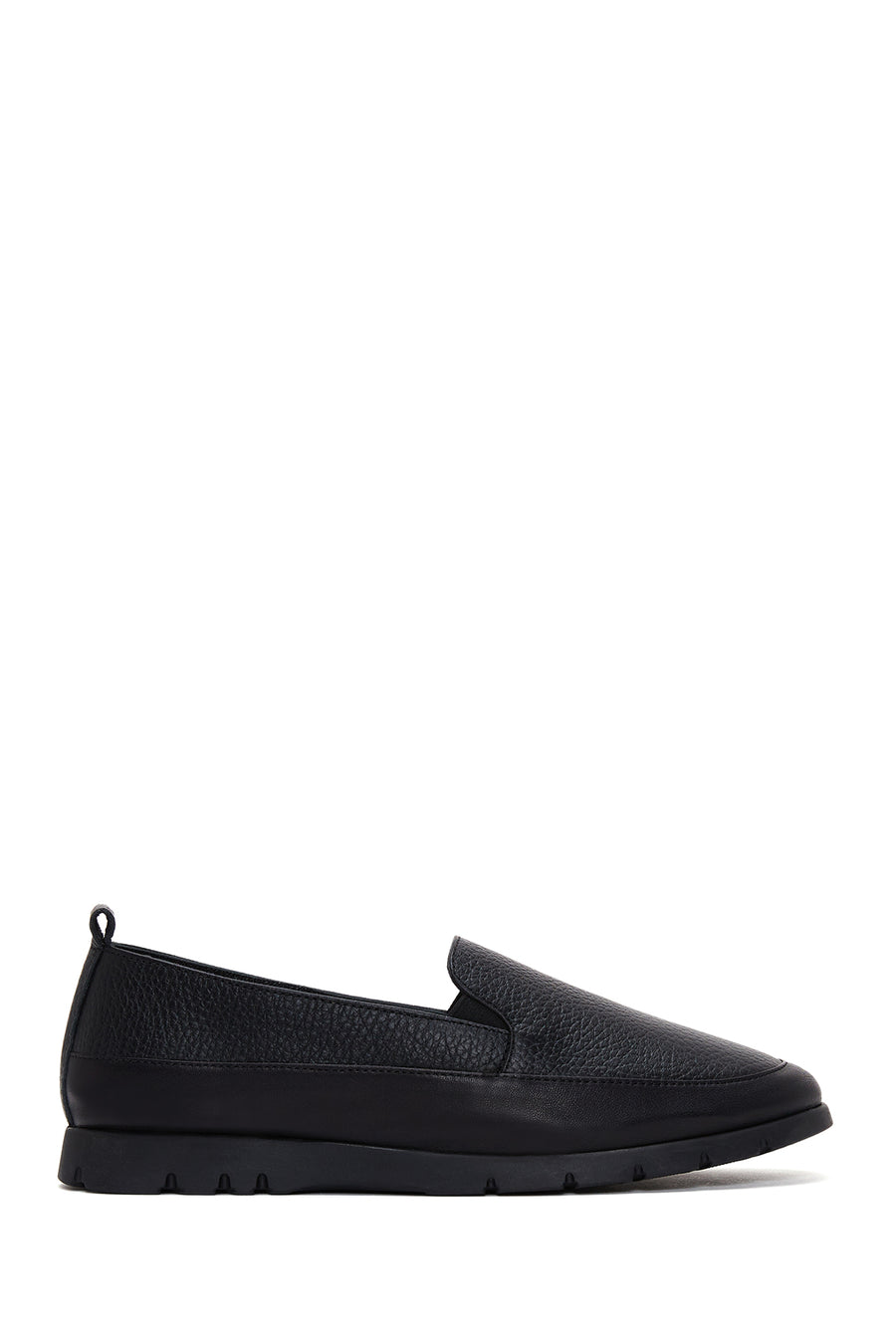 Kadın Siyah Deri Comfort Loafer 25AFD1500FT | Derimod