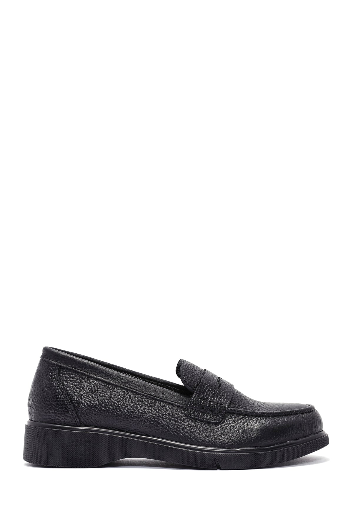 Kadın Siyah Deri Comfort Loafer 25AFD1503FT | Derimod