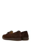 Kadın Kahverengi Tokalı Süet Deri Comfort Loafer | Derimod